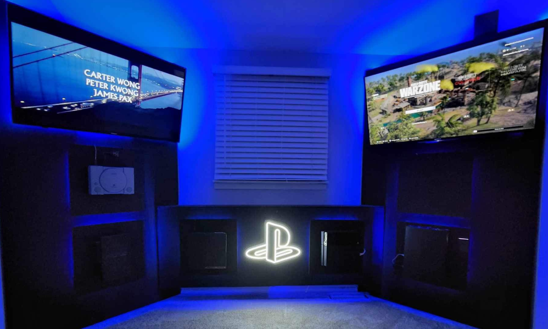 Playstation on sale setup room