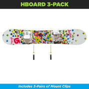 HIDEit Mounts Horizontal Snowboard Mount 3-pack.