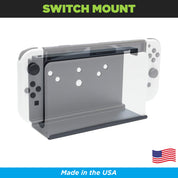 HIDEit Mounts Nintendo Switch Mount. This Switch Wall Mount is Made in America by an American Company.