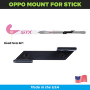 HIDEit Mounts HBat Oppo Mount for field hockey stick. This mount is Made in America by an American Company.