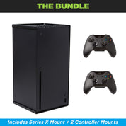 Bundle the HIDEit Xbox Series X Mount with 2 HIDEit Uni-C Controller Mounts.