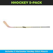 HIDEit Mounts Horizontal Hockey Stick Mount 5-pack. 