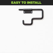 GIF installing HIDEit Skateboard Wall Mount. Fits most complete skateboards and longboards.