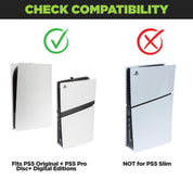 HIDEit PS5 Mount is compatible with the original PS5, and PS5 Pro not the PS5 Slim.