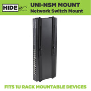 Network Switch Wall Mount made from steel by HIDEit Mounts Wall Mounts