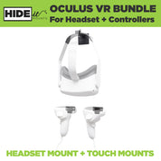 HIDEit Wall Mounts for Oculus Quest VR Headset and Oculus Touch Controllers