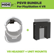 PSVR Wall Mounts designed for the PlayStation VR Headset and PS4 VR Processor Unit.