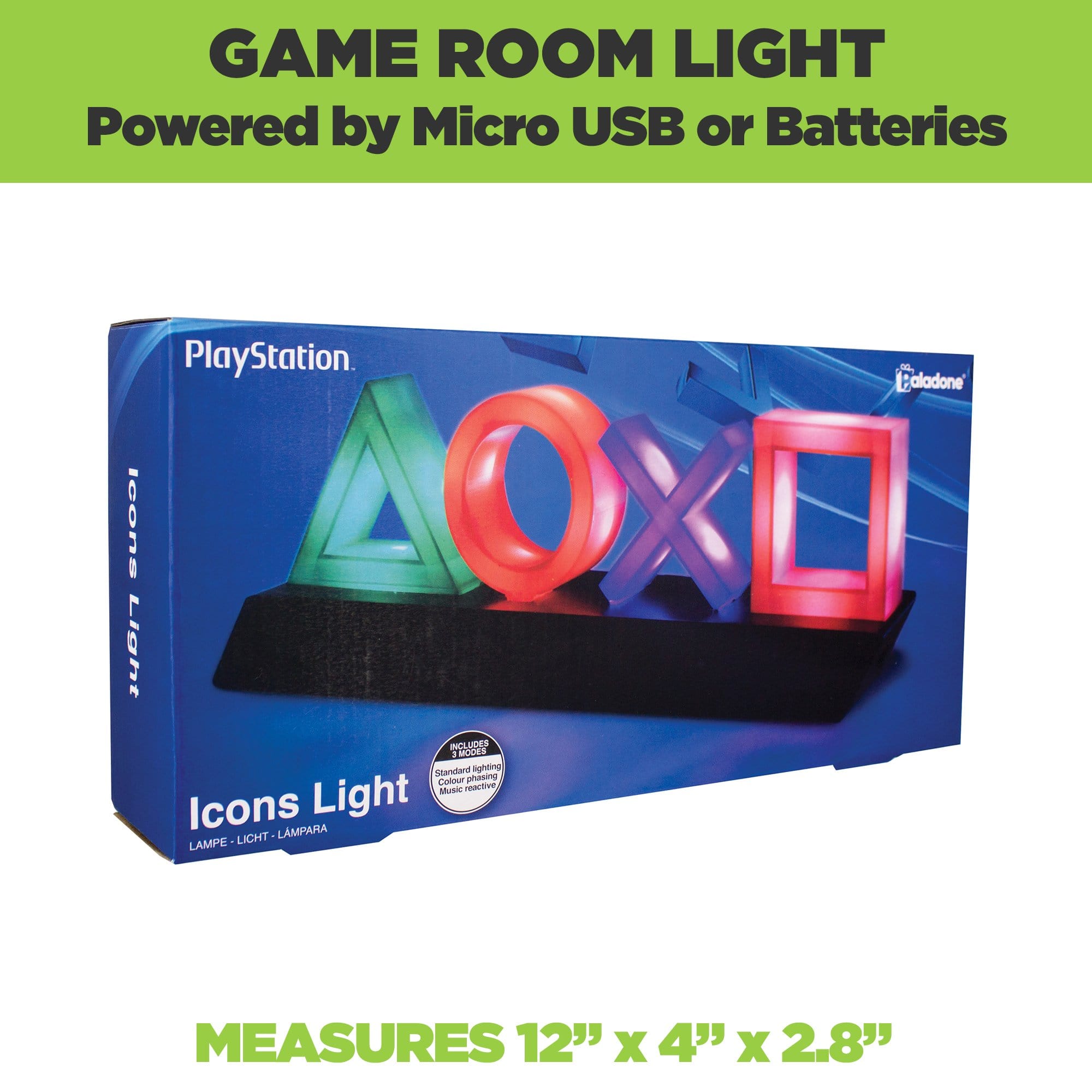 Official Playstation symbol light come in official Playstation packaging.