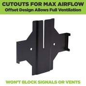 Empty wall mount designed for the new Sonos Amp with a slide in screw feature for a secure fit.