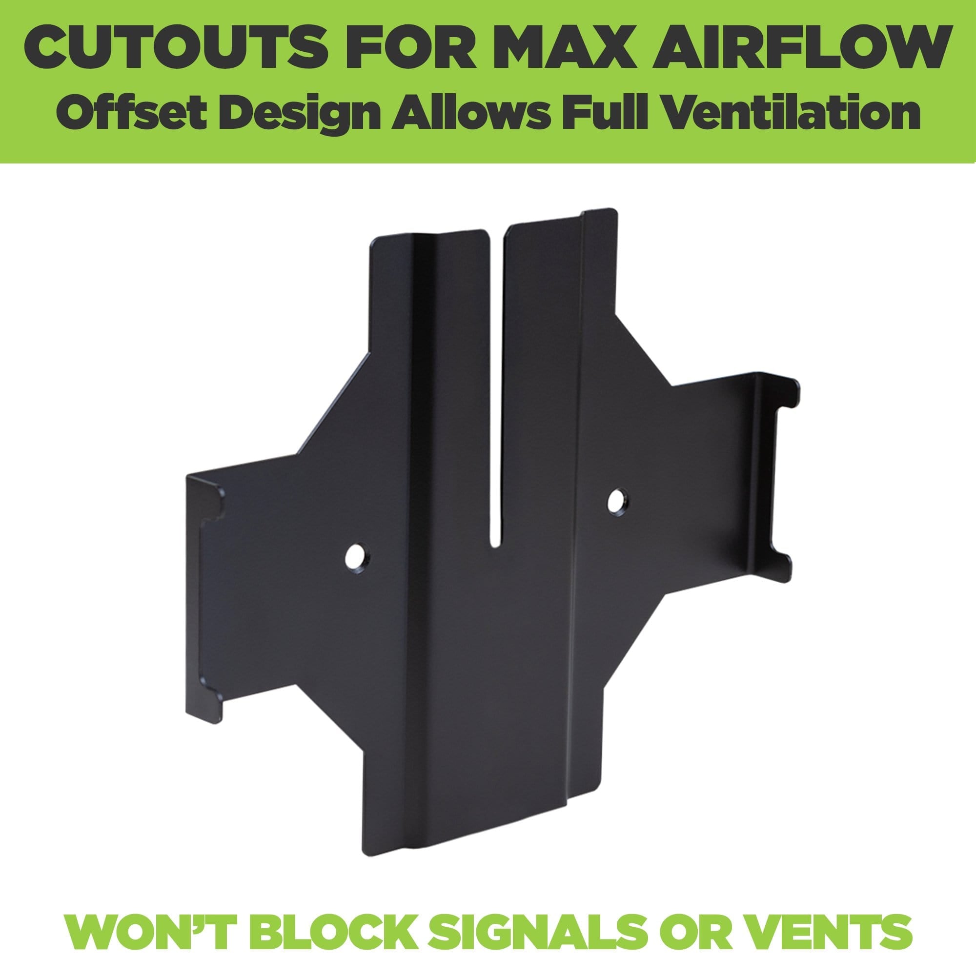 Empty wall mount designed for the new Sonos Amp with a slide in screw feature for a secure fit.