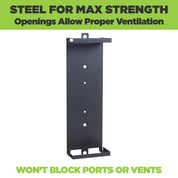 HIDEit Samsung One Connect Bracket made from steel in the USA.