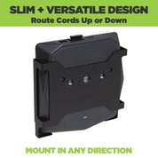 Back view of HIDEit Xi6 Mount with a Xfinity Xi6 securely mounted in it, any direction.