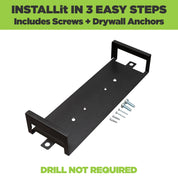 HIDEit Samsung One Connect Mount comes with all the mounting hardware and is easy to install.