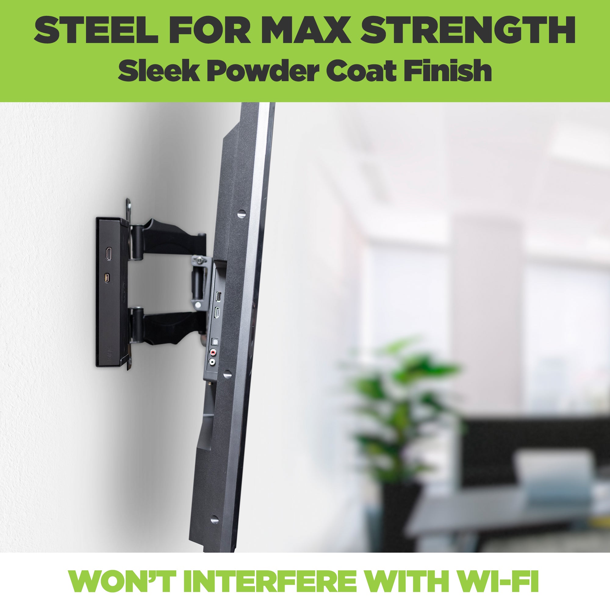The HIDEit Solstice Pod Wall Mount is made from steel for ultimate strength when mounted and won't interfere with Solstice conferencing systems.