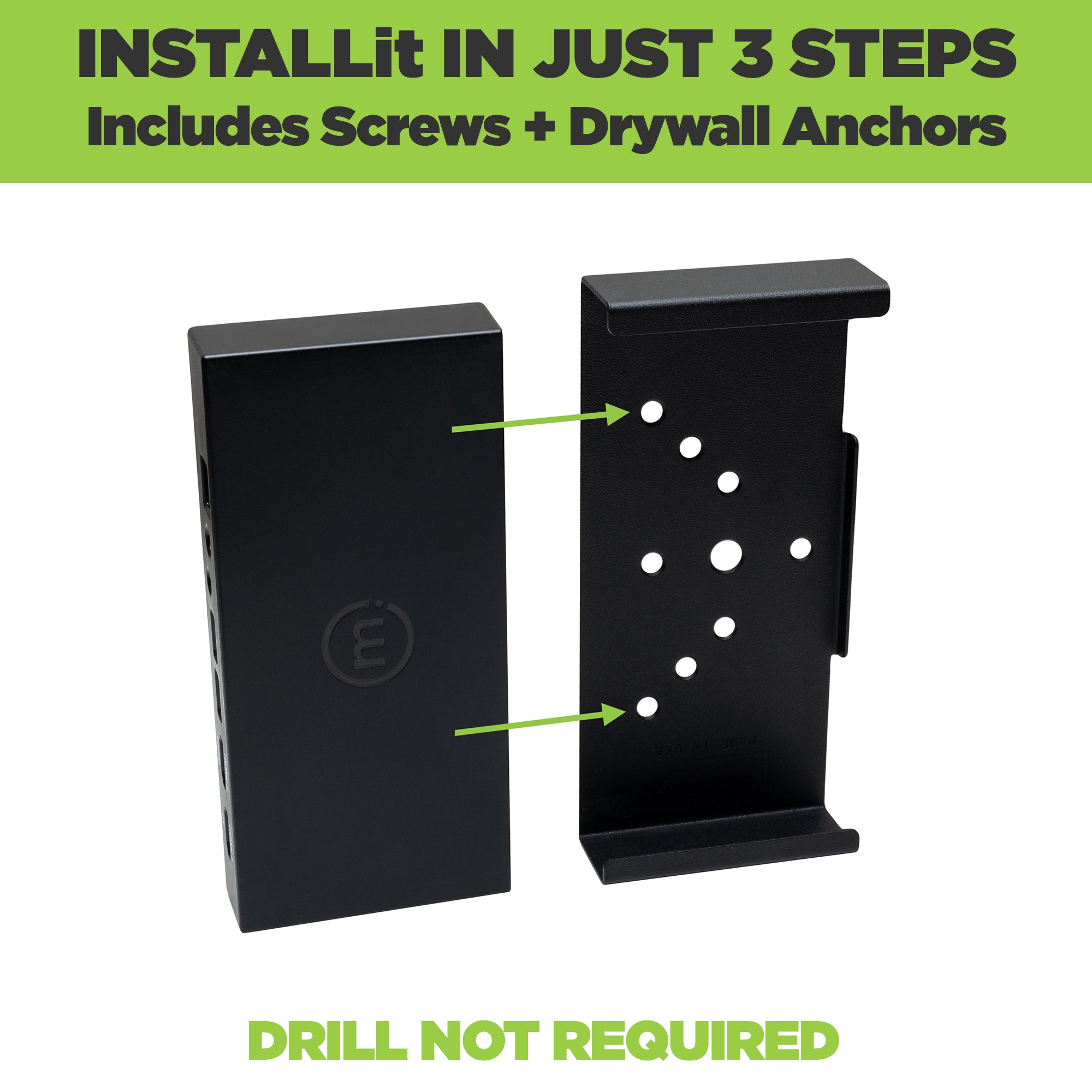 The HIDEit Wall Mount for the Mersive Pod is easy to install when wall mounting or VESA mounting.