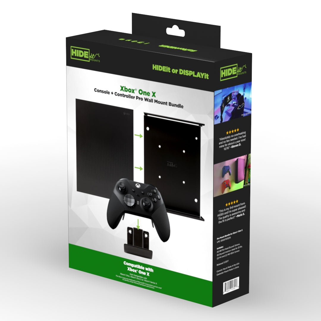 W - HIDEit Xbox One X Retail Packaging | Xbox One X Mounts in Retail Packaging