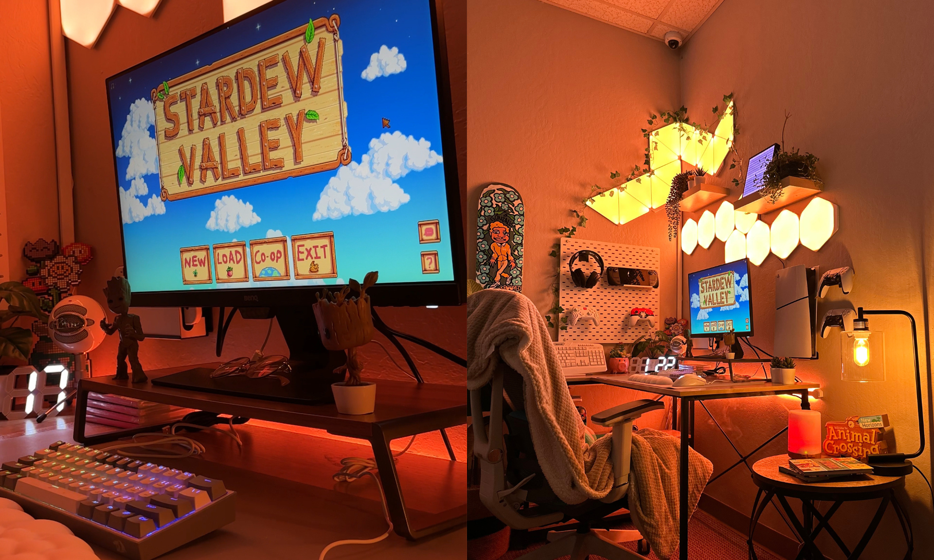 gaming desk cozy office desk cozy gaming desk relaxing games cozy games desk setup inspo