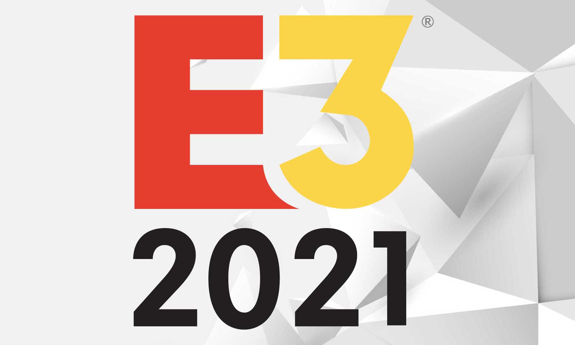 E3 2021 logo on background