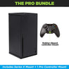 HIDEit Xbox Series X Pro Bundle comes with one mount for the Xbox Series X and one rubber dipped wall mount for the new Xbox controller.
