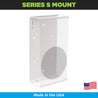 HIDEit Mounts Series S Mount. This Wall Mount for the Xbox Series S is Made in America by an American Company.