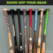 Show off your baseball gear with the HIDEit 8Bat Baseball Bat Display Wall Mount.