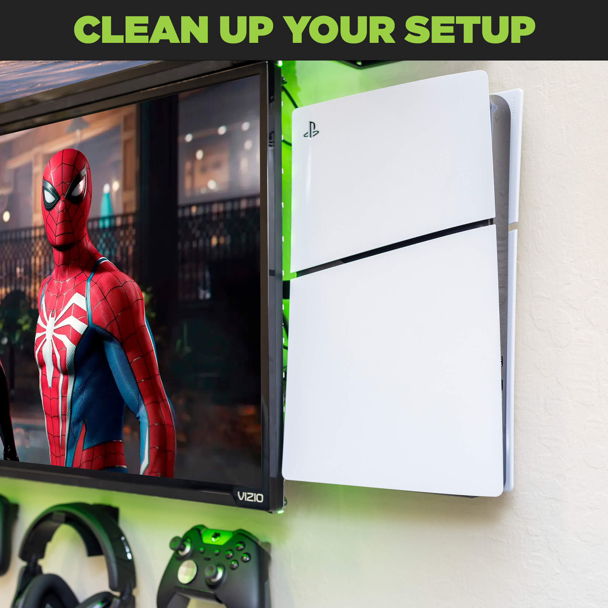  Clean up your gaming setup with the HIDEit Wall Mount designed for the PS5 Slim consoles.