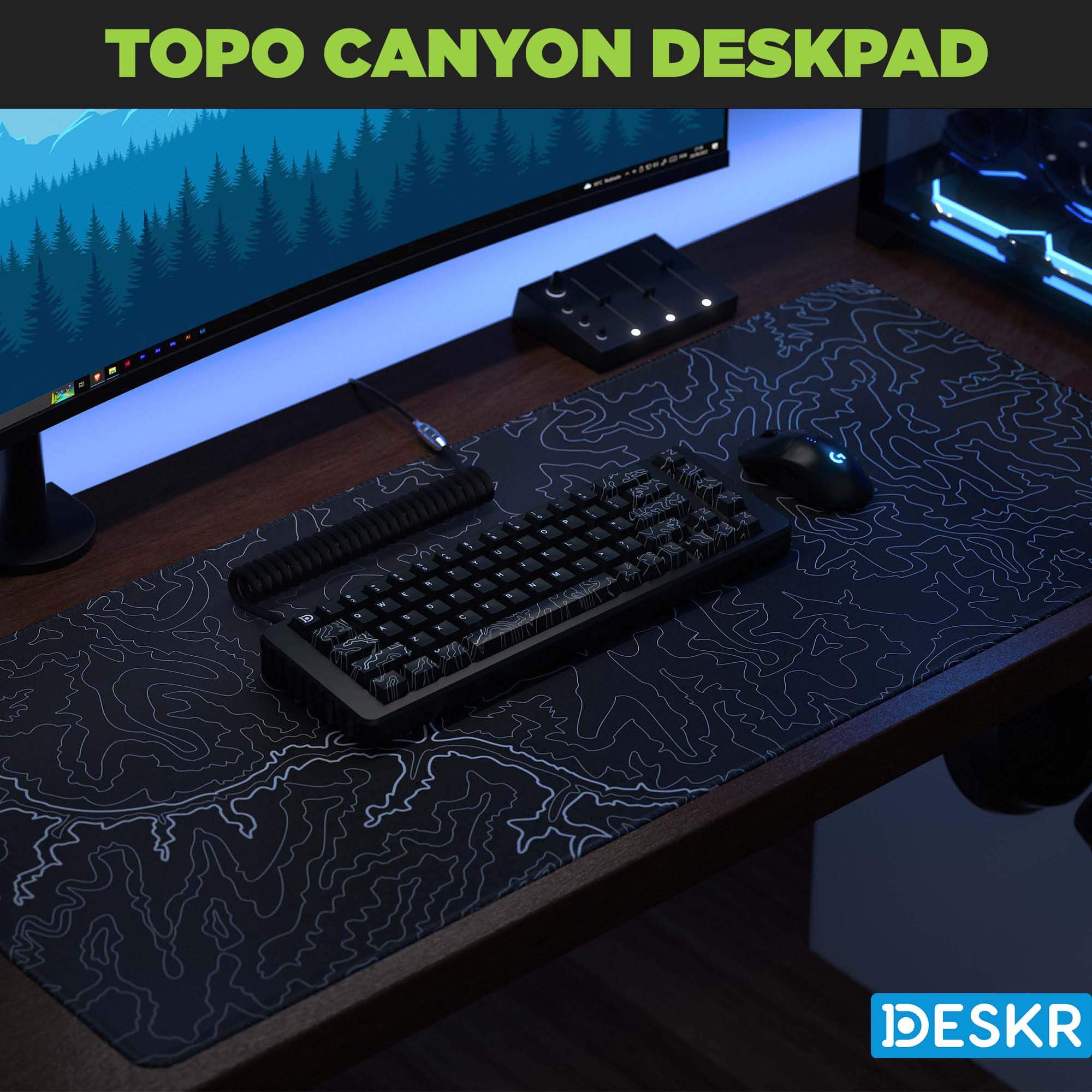 White Topo Canyon Deskpad