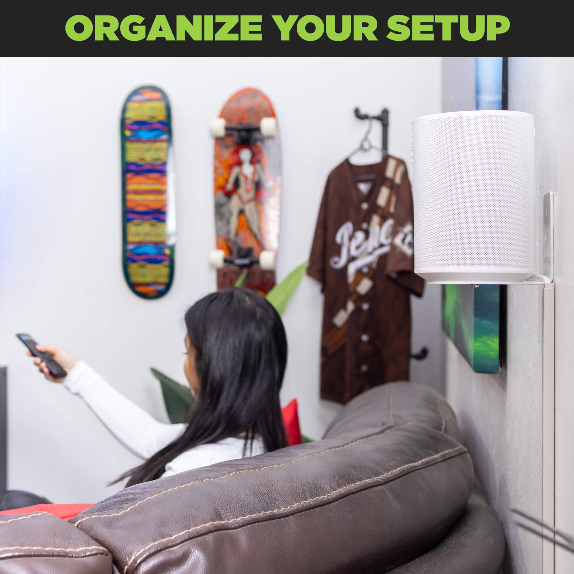 Organize your setup with the HIDEit Era 1 Wall Mount for the Sonos Era 100 speaker.
