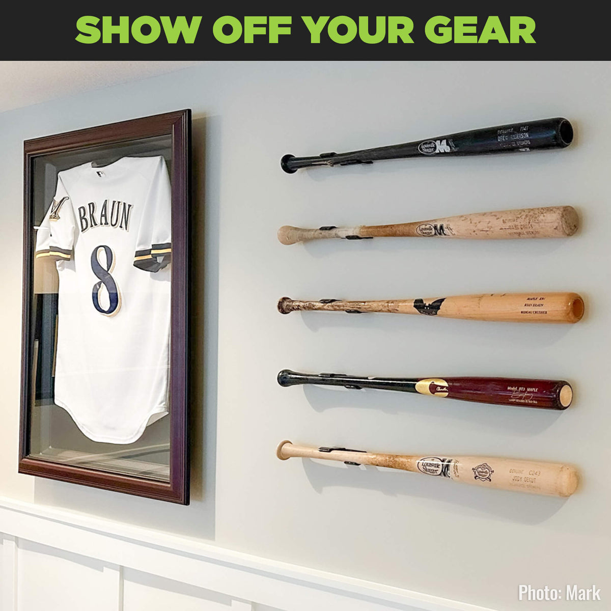 HIDEit HBat | Horizontal Baseball Bat Mount – HIDEit Mounts