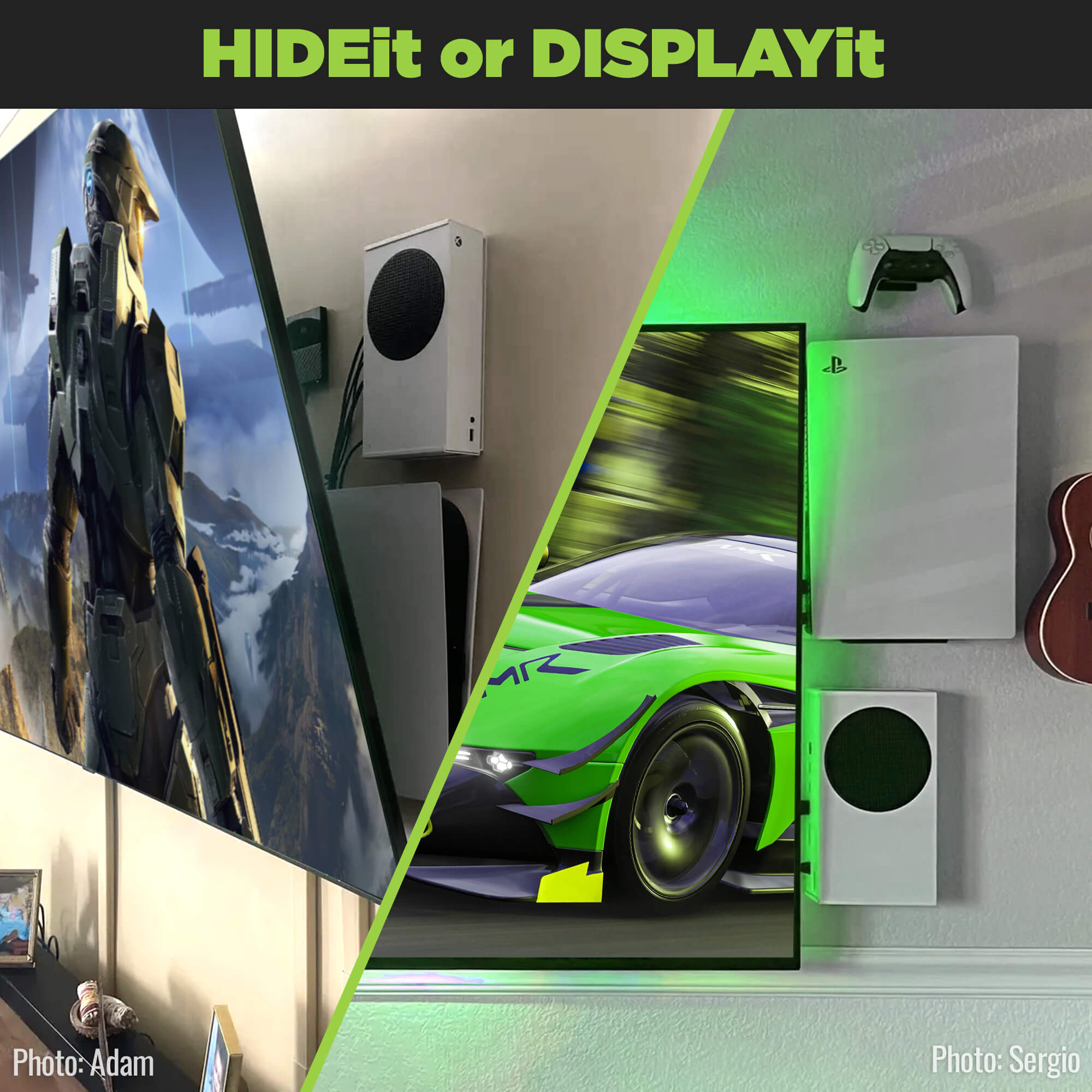 Xbox Wall Mounts | HIDE or DISPLAY your Xbox! Easy Install