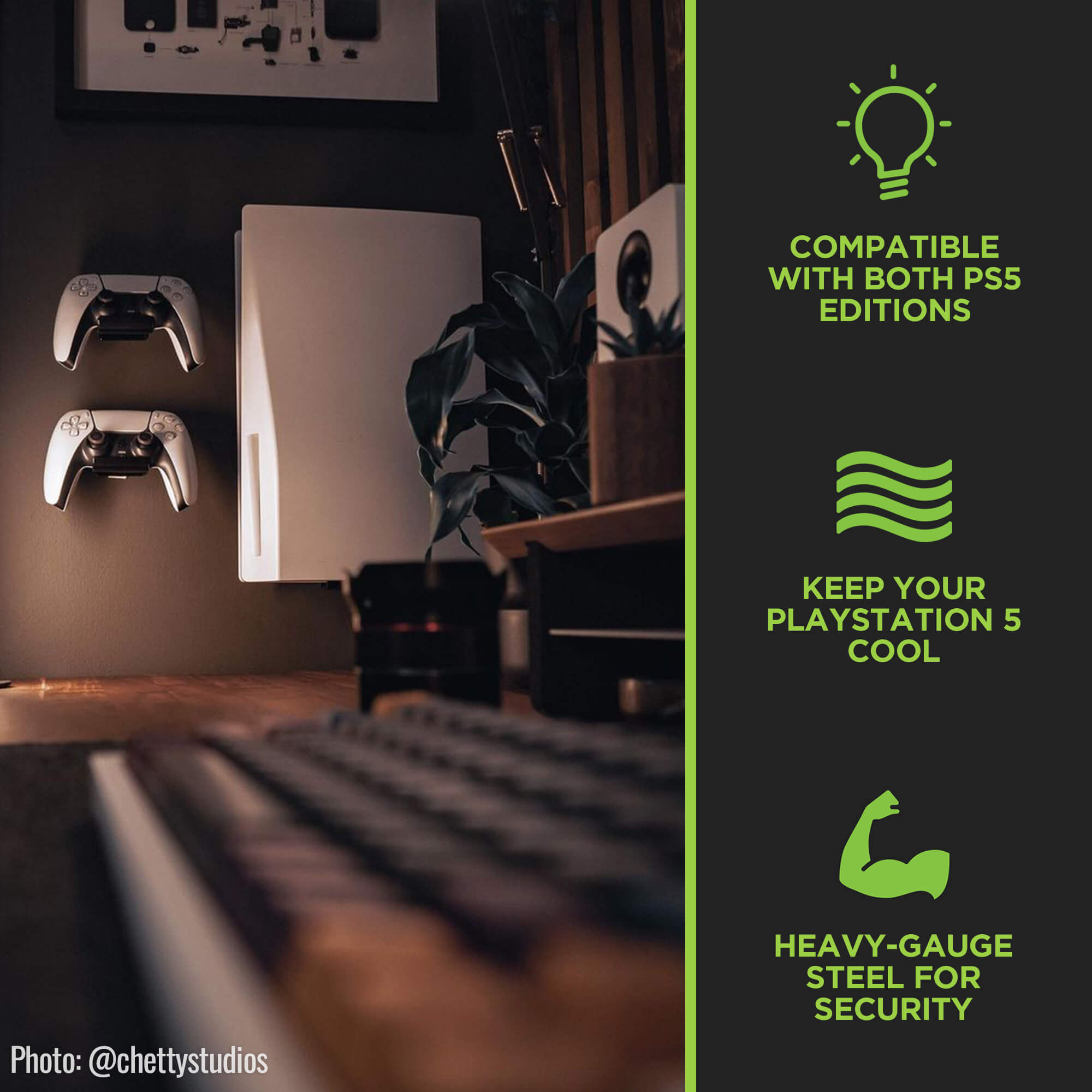 HIDEit PS5 Wall Mount (Pro Series) - Thumbnail 4