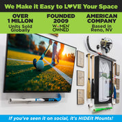 HIDEit Mounts makes it easy to love your space! Sports gear displayed using HIDEit Sports Mounts.