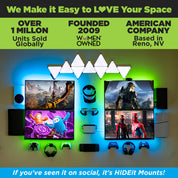 HIDEit Mounts makes it easy to love your space! HIDEit is an American company with over 1 million units sold globally.