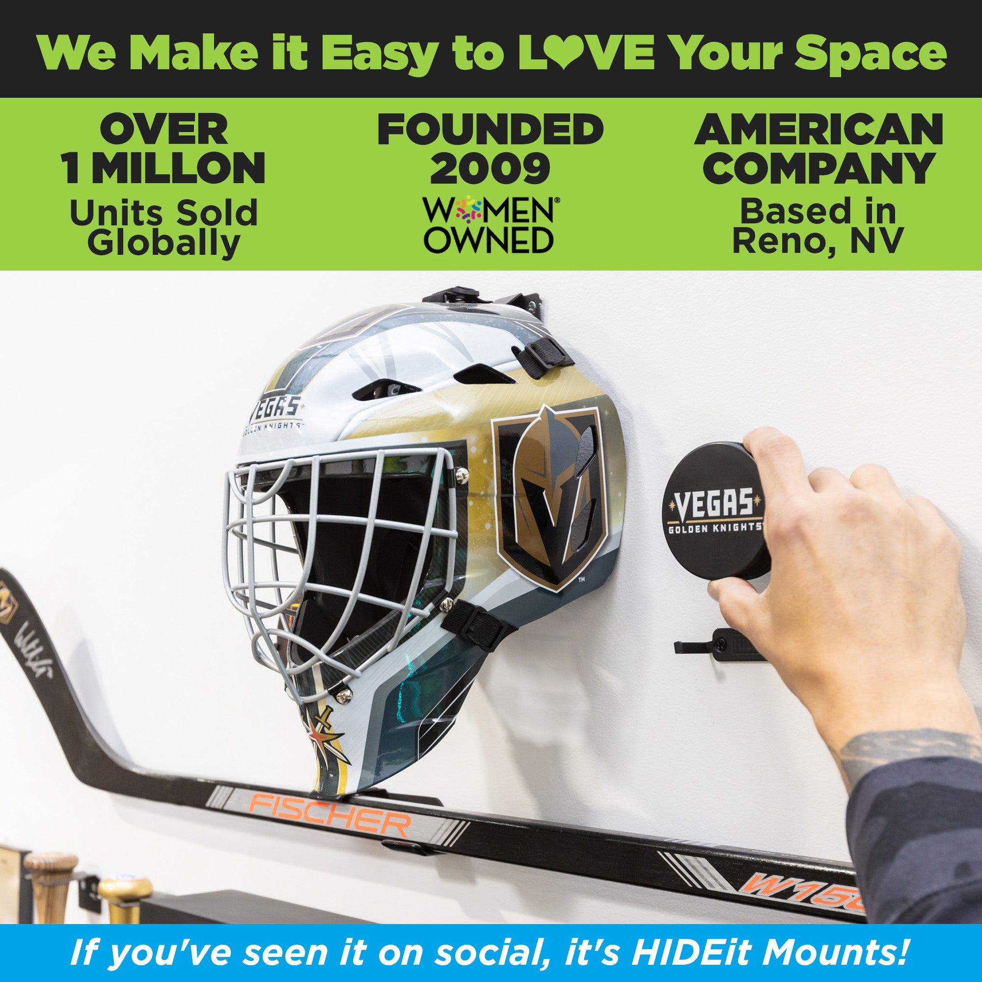 HIDEit Mounts makes it easy to love your space! HIDEit is an American company with over 1 million units sold globally.