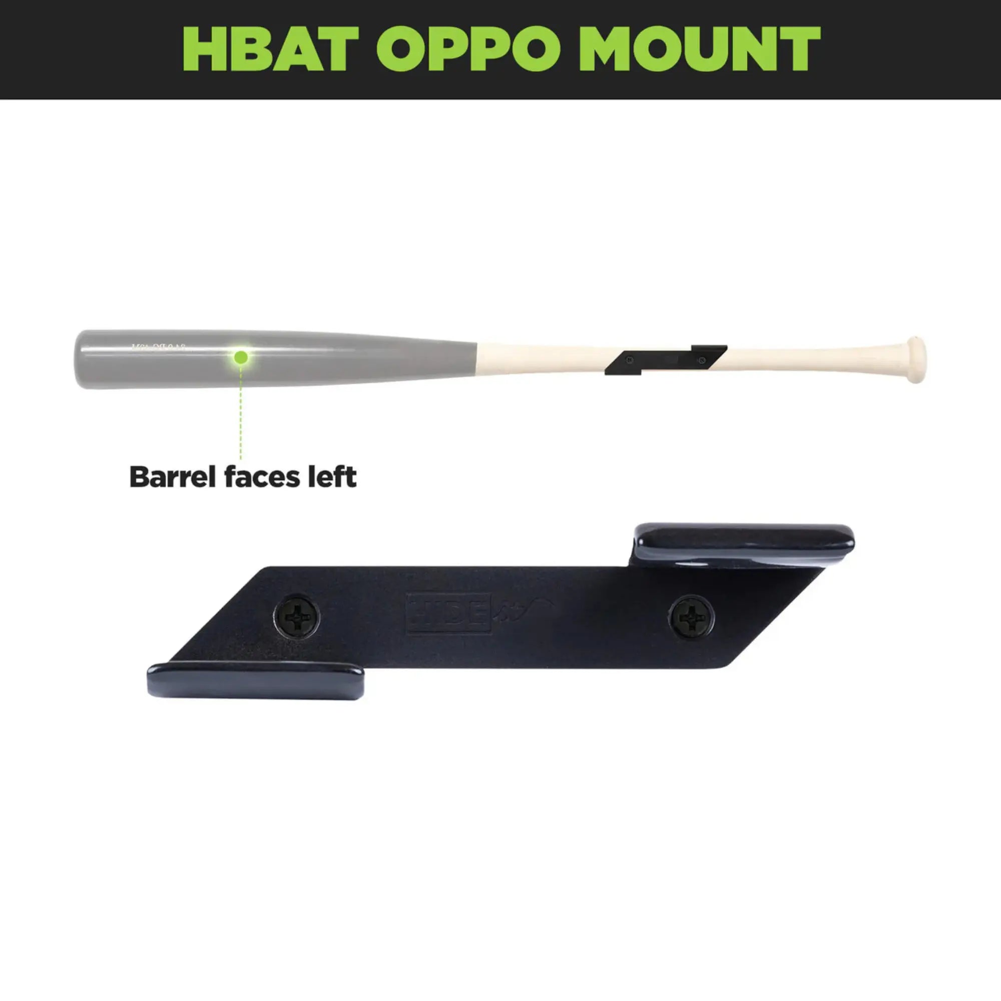 HIDEit HBat | Horizontal Baseball Bat Mount
