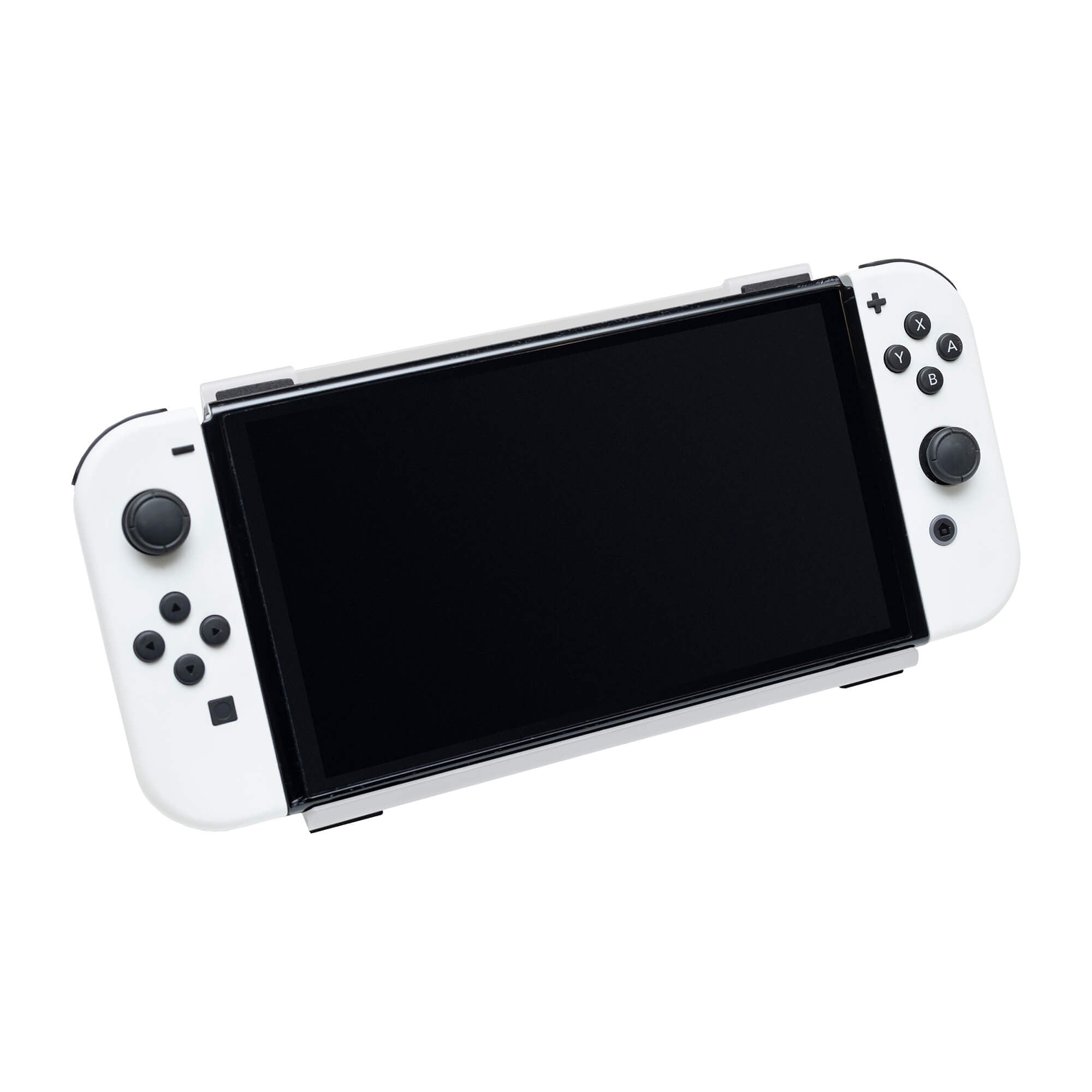 HIDEit Key Mount is available in white to blend seamlessly with white gaming devices like the Nintendo Switch Lite.