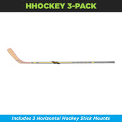 HIDEit Mounts Horizontal Hockey Stick Mount 3-pack.