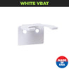 HIDEit Mounts VBat Mount in white. This Vertical Baseball Bat Mount is Made in America by an American Company.