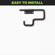  GIF installing HIDEit Skateboard Wall Mount. Fits most complete skateboards and longboards.