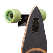 Complete skateboard mounted to wall using HIDEit Vertical Skateboard Wall Mount.