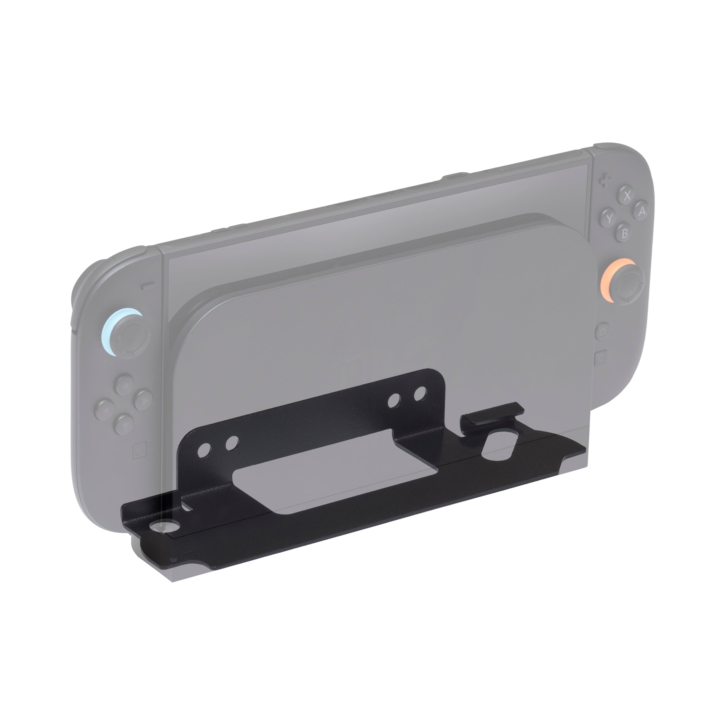 HIDEit Switch 2 Mount made from durable powder-coated steel, designed to securely wall mount the Nintendo Switch 2 console.