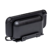 Back of the Nintendo Switch 2 docking station in a HIDEit Switch 2 Mount showing room for cords.