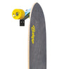 Cut out of Bahne skateboard securely stored in the HIDEit Vertical Skateboard Wall Mount.