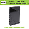 HIDEit Shield 2 Mount for 2nd gen NVIDIA shield tv.