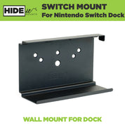 Steel Nintendo Switch wall mount made by HIDEit Mounts.