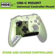 Xbox controller mounted in HIDEit Universal Controller Wall Mount.