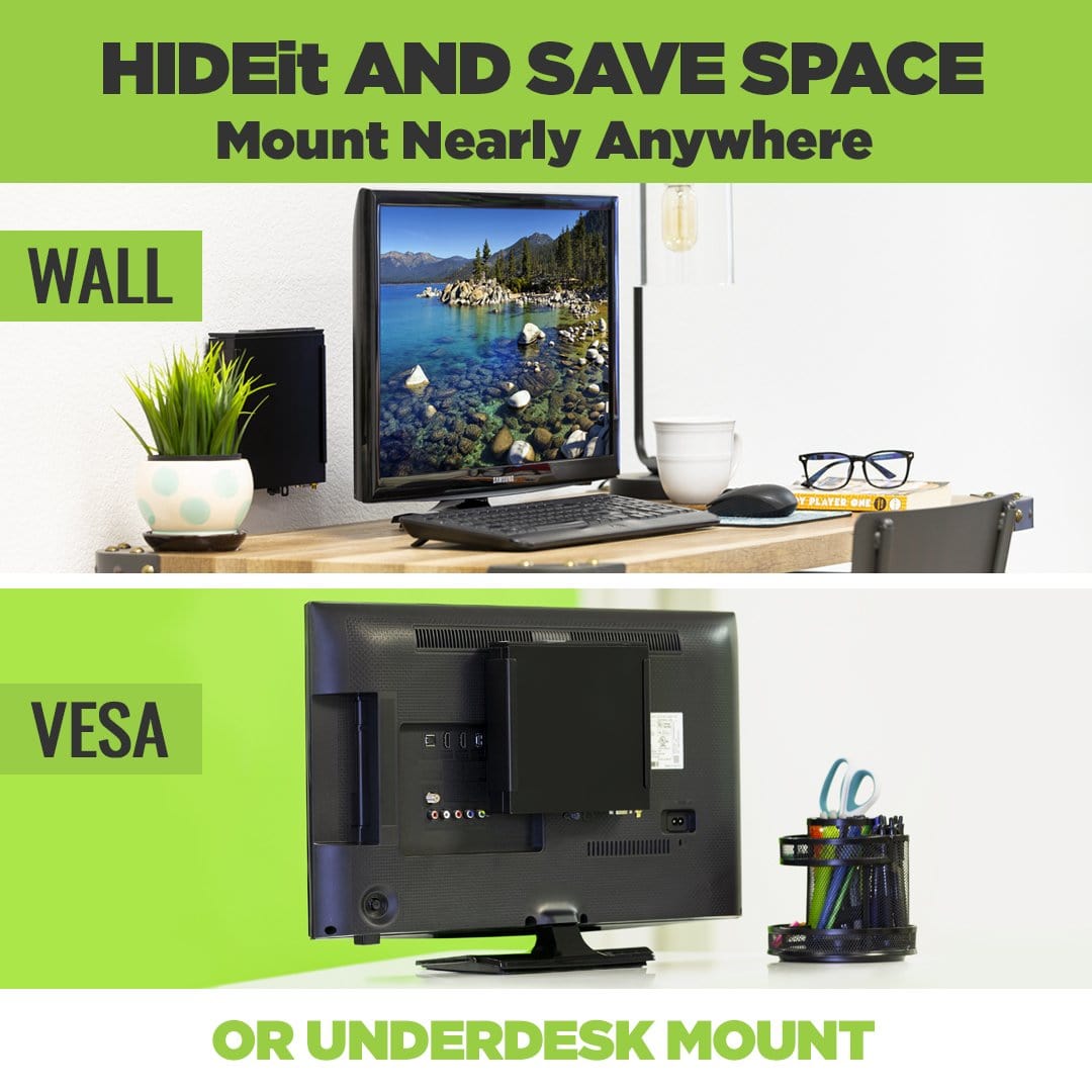 Maclean - Thin Client / Mini PC Houder Past Op VESA Houders Vrijstaand Mc 454 Zwart Maclean - Thin Client / Mini PC Houder Past Op VESA Houders Vrijstaand Mc 454 Zwart
