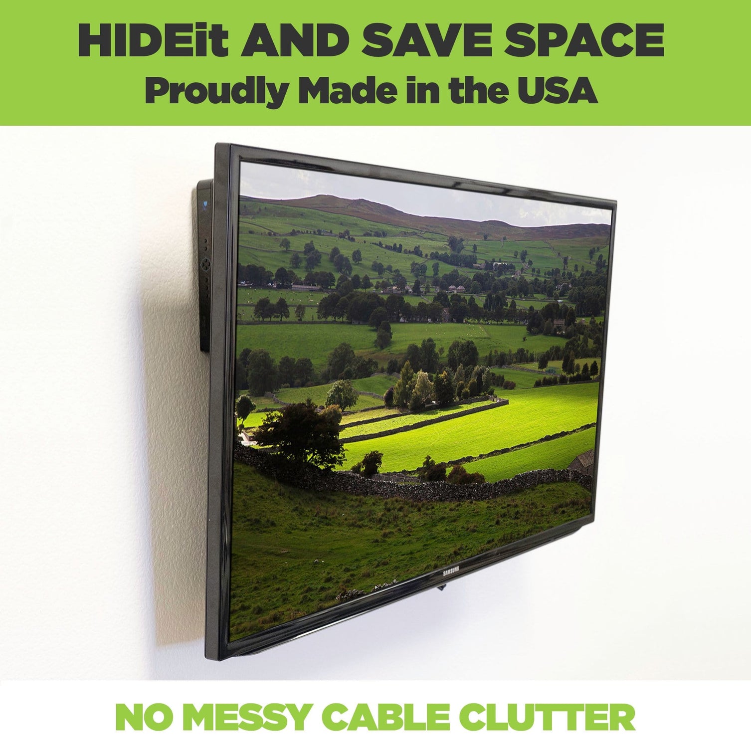 Small+Wide Cable Box Mount | SmallWide HIDEit Mount for TV Boxes ...