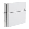 White Original Playstation 4 Console mounted in white steel HIDEit 4 Wall Mount.