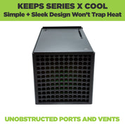 The new HIDEit Series X Wall Mount won't block any ports or vents, ensuring your Xbox Series X stays cool.